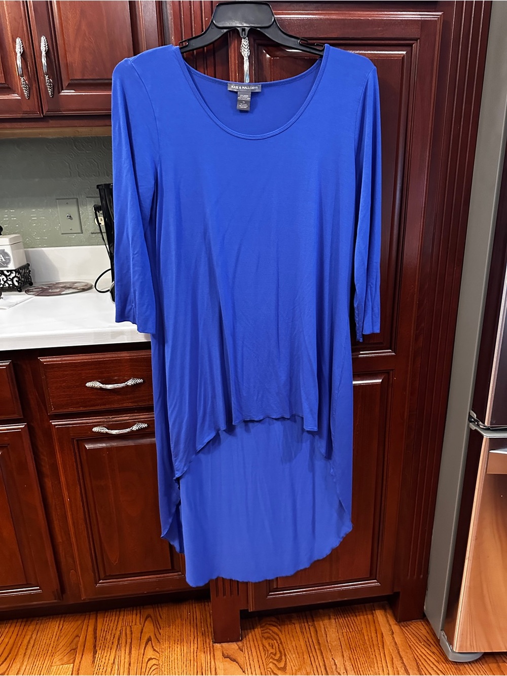 Kate &Mallory Blue High-Low Tunic Top